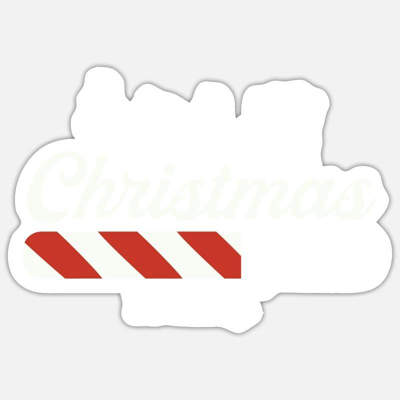 Christmas Loading - Sticker size S (10 x 10 cm) - white matte