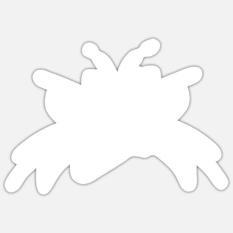 Visage de chat seulement langue conception mignonne Sticker taille S (10 x 10 cm)
