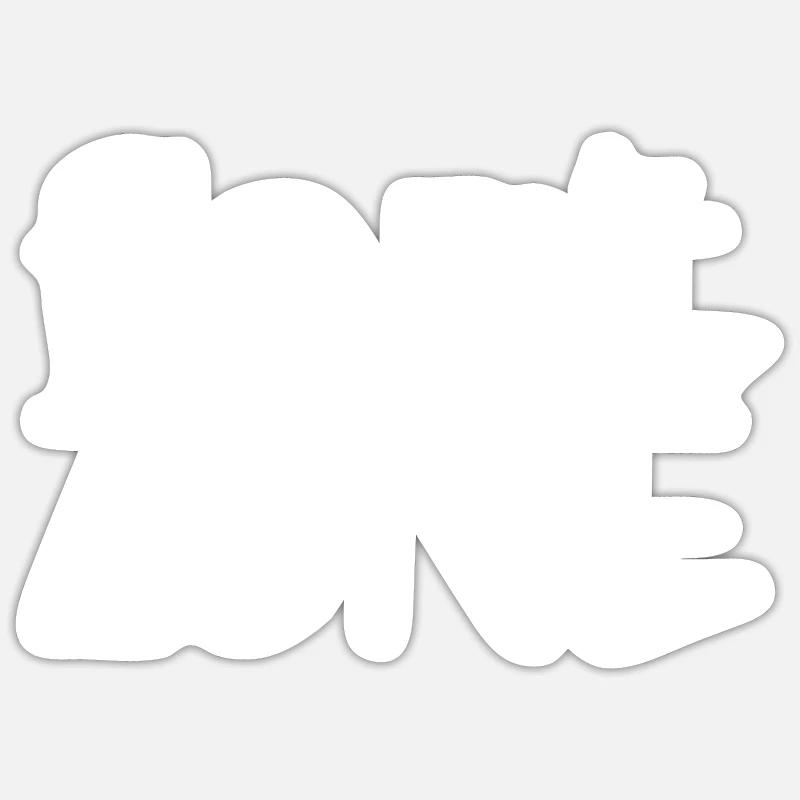 Fart Zone - Lustiger Spruch - Sticker Größe S (10 x 10 cm) - Mattweiß