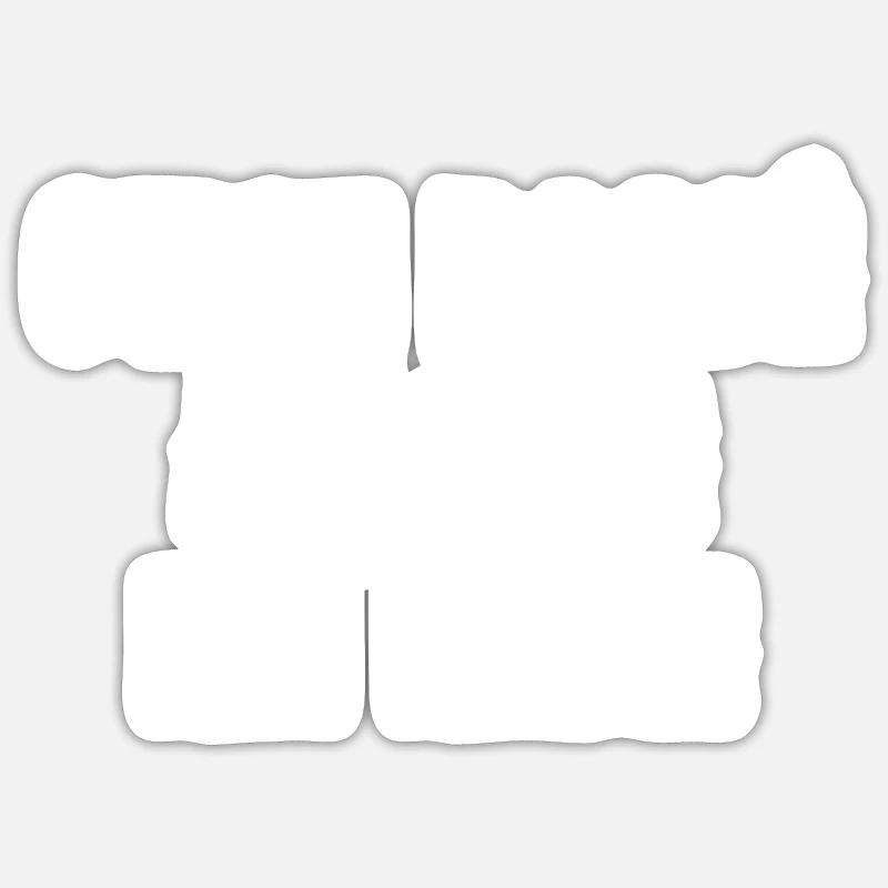 c'est passé à ça de ma mère - Sticker taille S (10 x 10 cm) - blanc mat