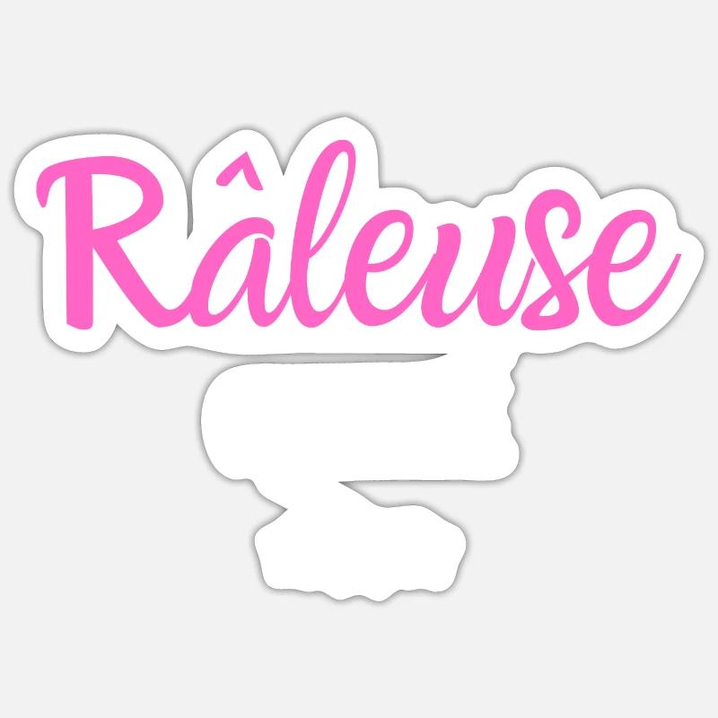 râleuse certifiée - Sticker taille S (10 x 10 cm) - blanc mat