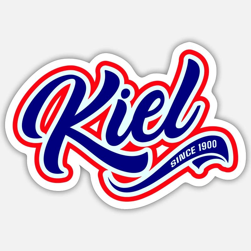 KIEL - Sticker Größe S (10 x 10 cm) - Mattweiß