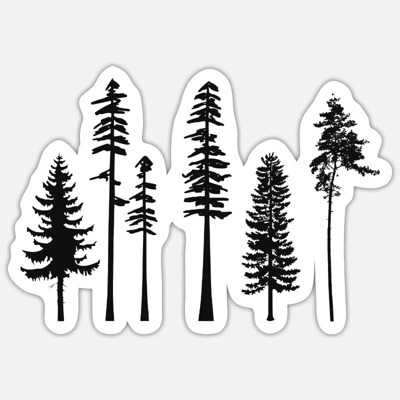 pine tree Sticker size S (10 x 10 cm)