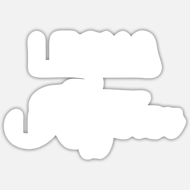 LECKA Käffchen Sticker Größe S (10 x 10 cm)