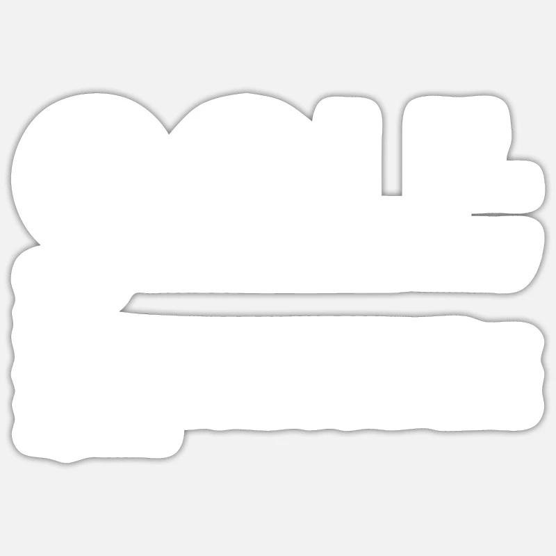 Sport Définition Golf - Sticker taille S (10 x 10 cm) - blanc mat