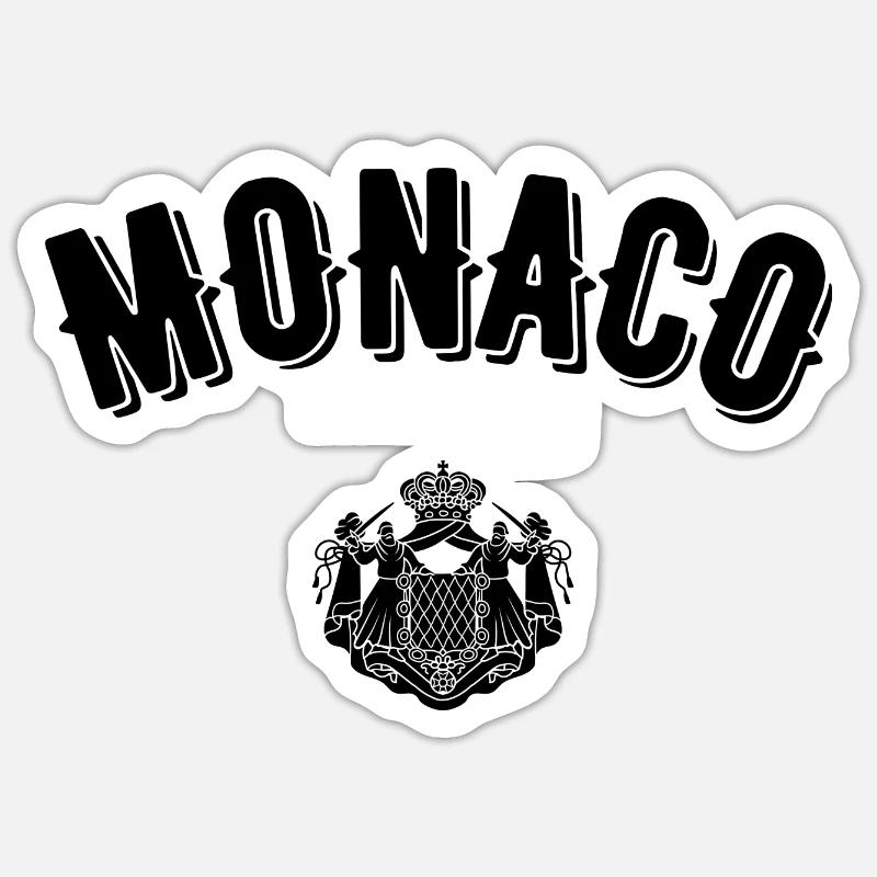 Monaco Sticker size S (10 x 10 cm)