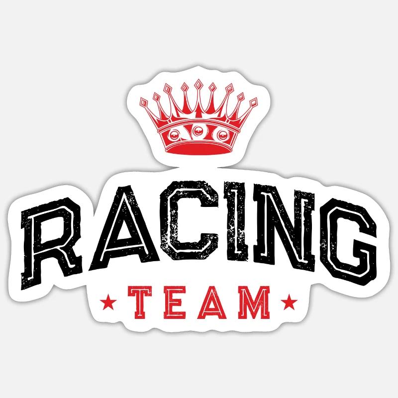 Équipe de course Sticker taille S (10 x 10 cm)