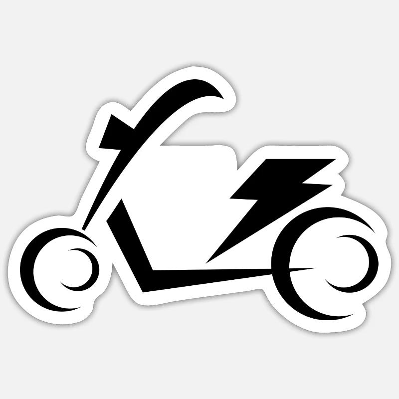 E-Scooter E-Roller Scooter Sticker taille S (10 x 10 cm)
