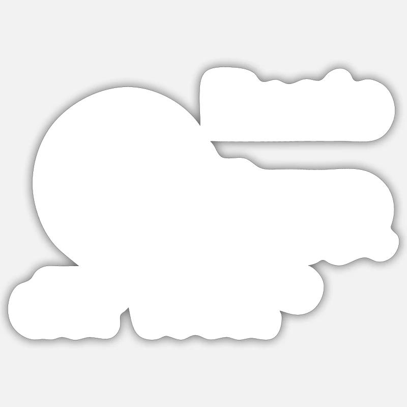 Beste Oma der Welt Design - Sticker Größe S (10 x 10 cm) - Mattweiß