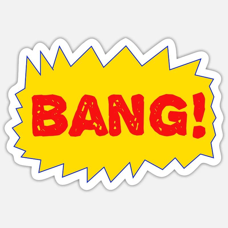 Effrayé - Sticker taille S (10 x 10 cm) - blanc mat