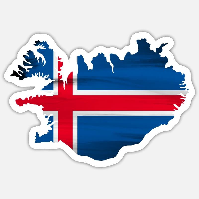 Tout simplement l’Islande Sticker taille S (10 x 10 cm)