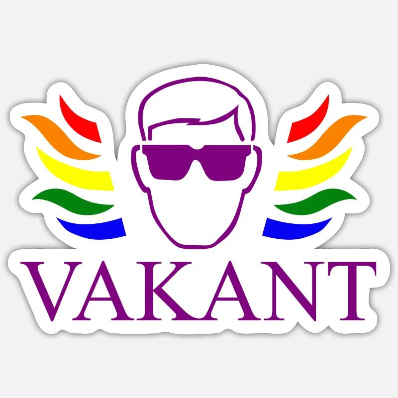 Vakant / Vacant Typ - Sticker Größe S (10 x 10 cm) - Mattweiß