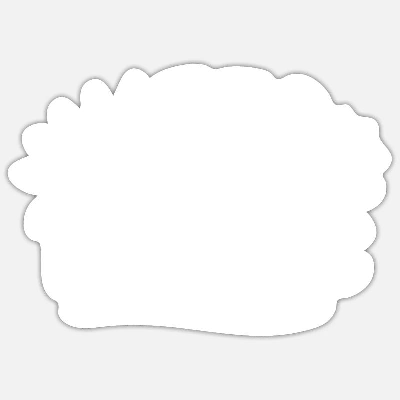Restez positif - Sticker taille S (10 x 10 cm) - blanc mat