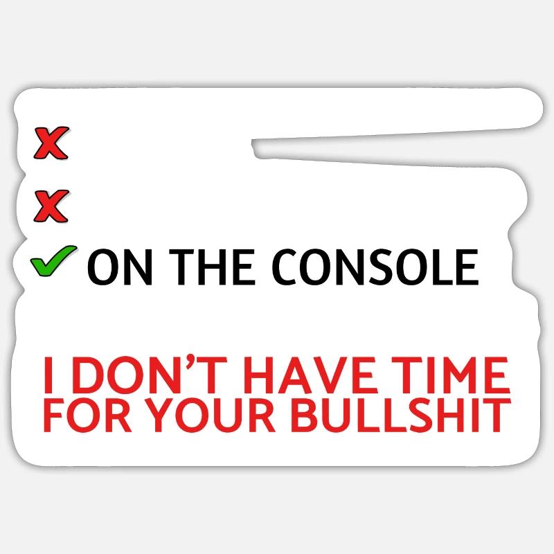 Sur la console geekin Sticker taille S (10 x 10 cm)