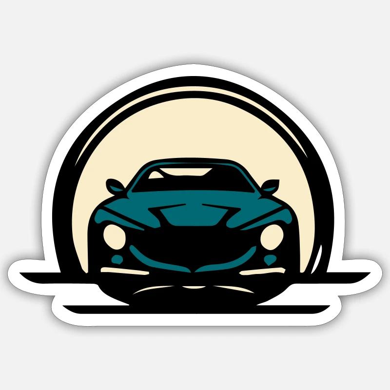 car front view Sticker size S (10 x 10 cm)
