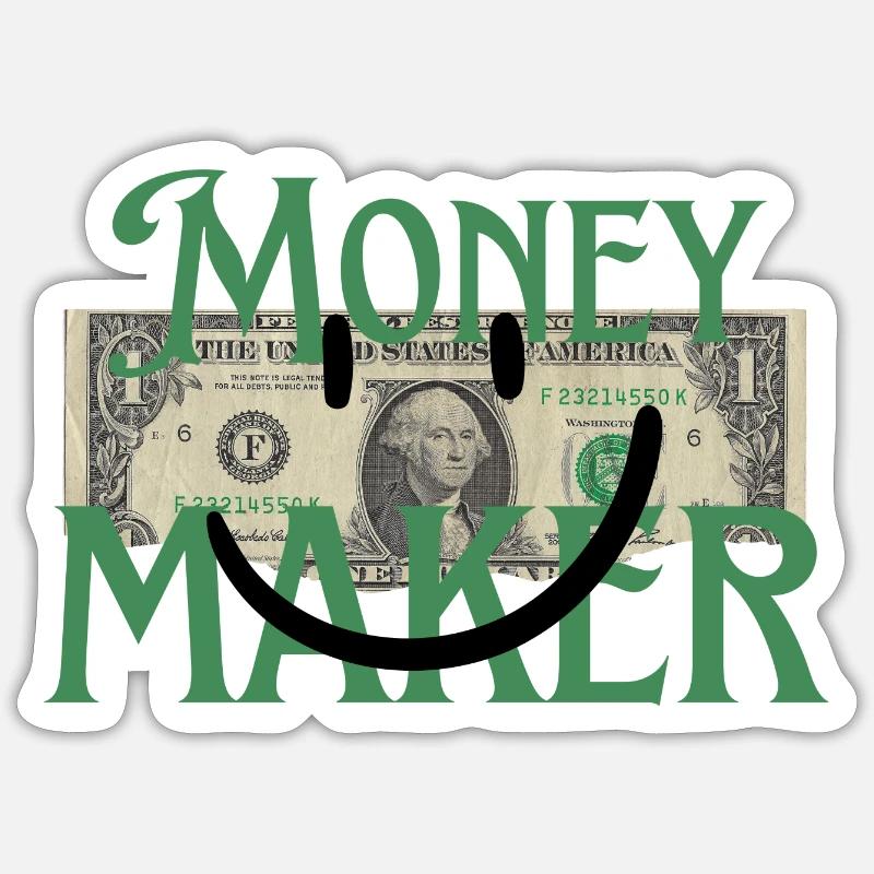 MONEY MAKER Sticker Größe S (10 x 10 cm)