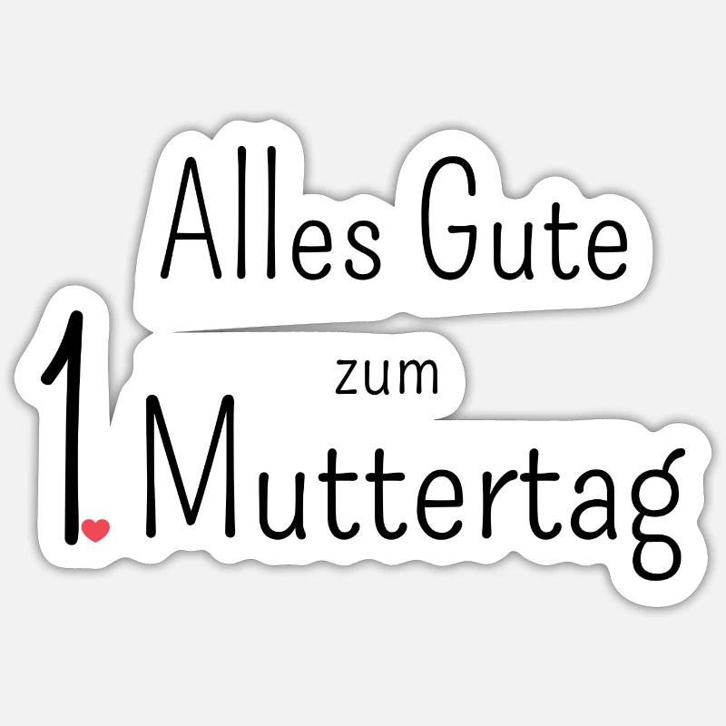 1. Muttertag Sticker Größe S (10 x 10 cm)