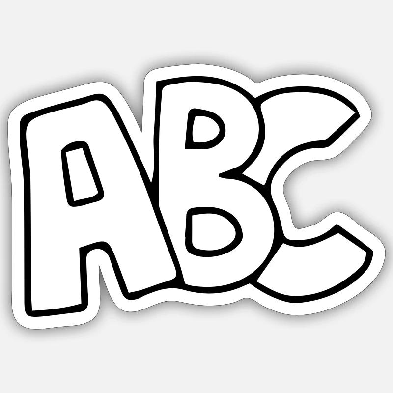 ABC Schulanfang Erstklässler Sticker Größe S (10 x 10 cm)