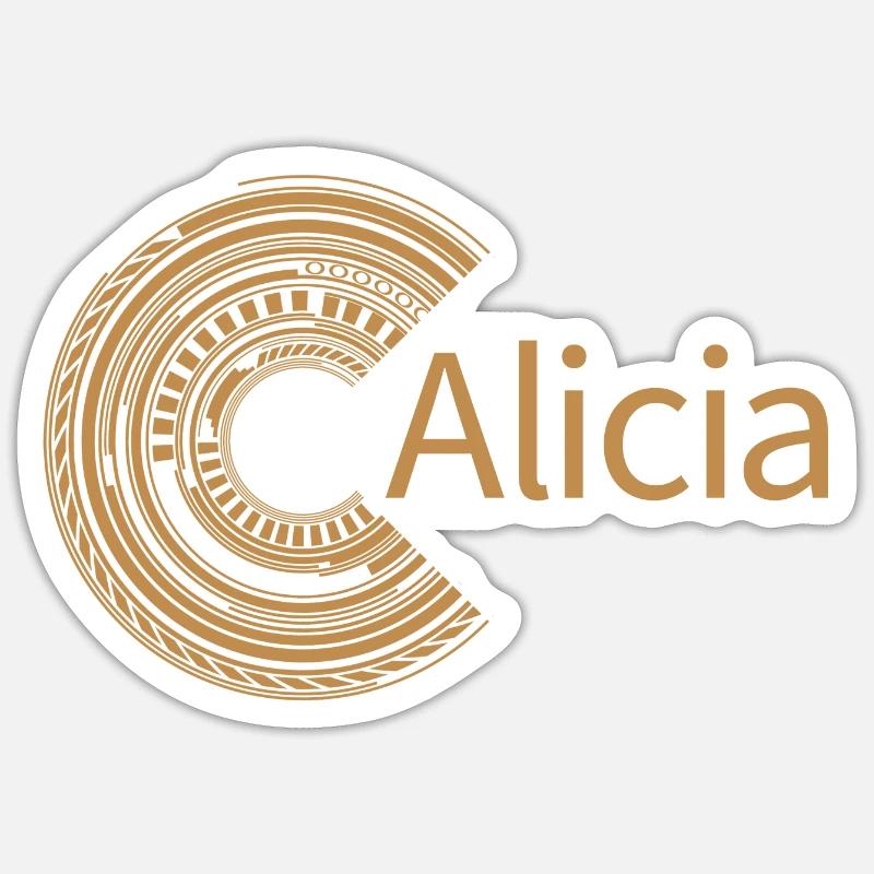 For Alicia - Sticker size S (10 x 10 cm) - white matte