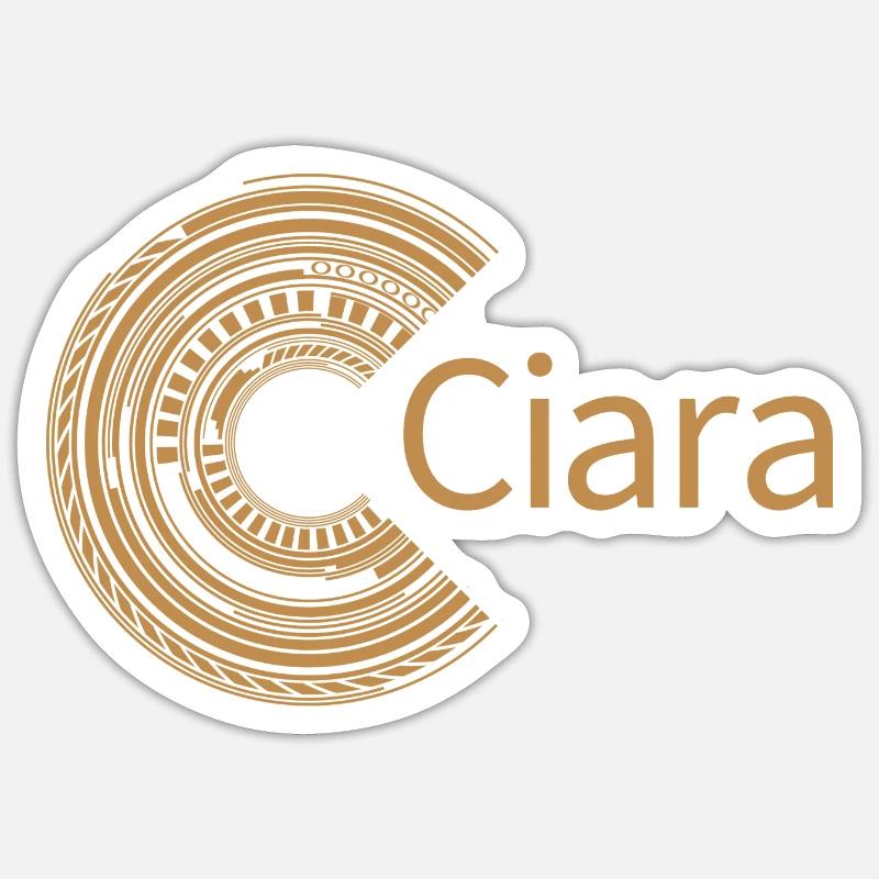Pour Ciara - Sticker taille S (10 x 10 cm) - blanc mat