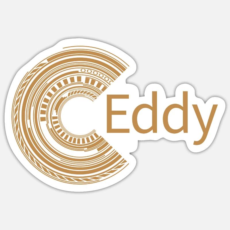 For Eddy - Sticker size S (10 x 10 cm) - white matte