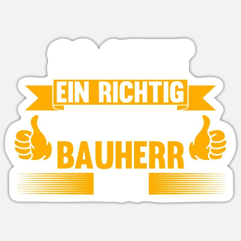 Bauherr Sticker Größe S (10 x 10 cm)