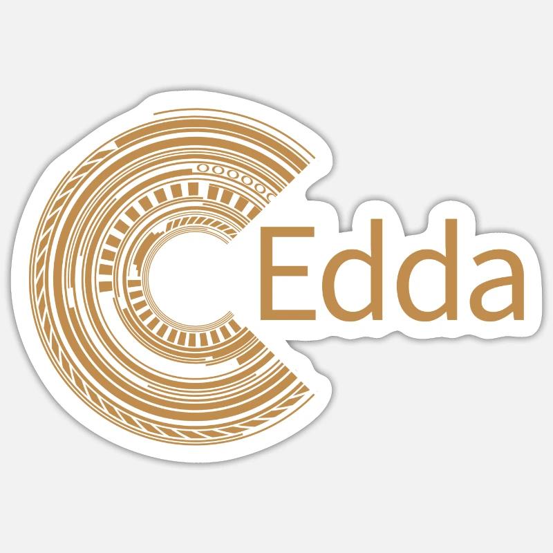 Pour Edda - Sticker taille S (10 x 10 cm) - blanc mat