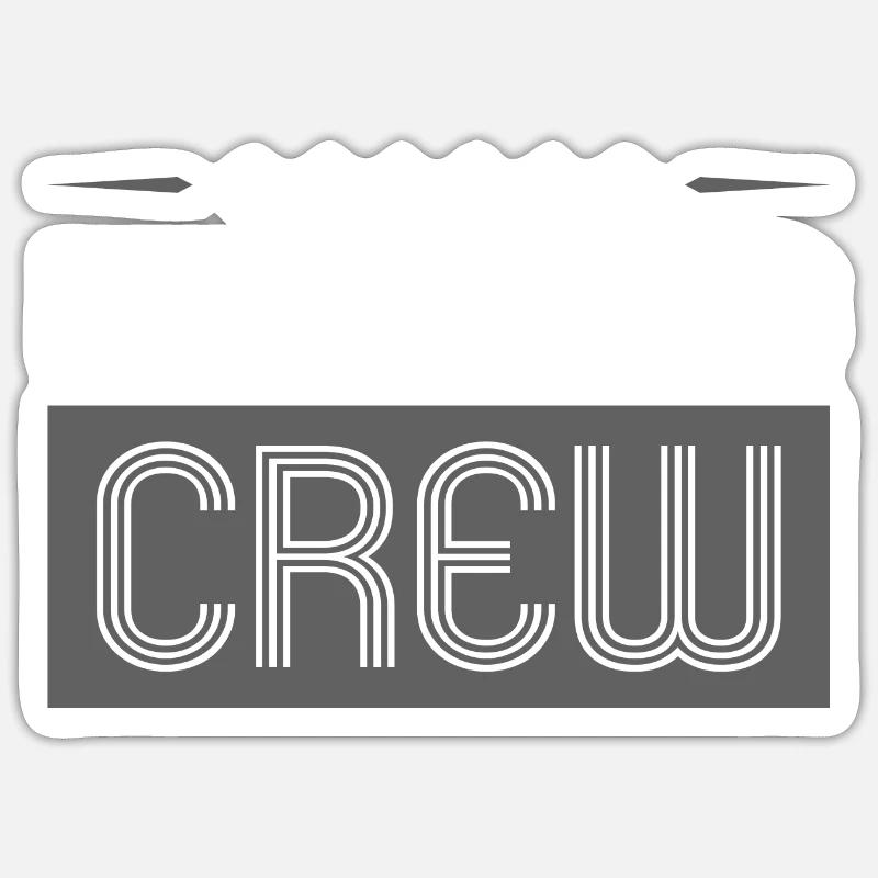 Équipage de kitesurf - Sticker taille S (10 x 10 cm) - blanc mat