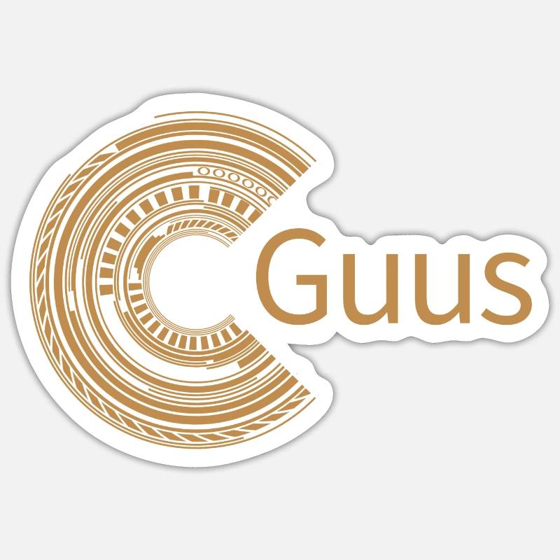 For Guus - Sticker size S (10 x 10 cm) - white matte