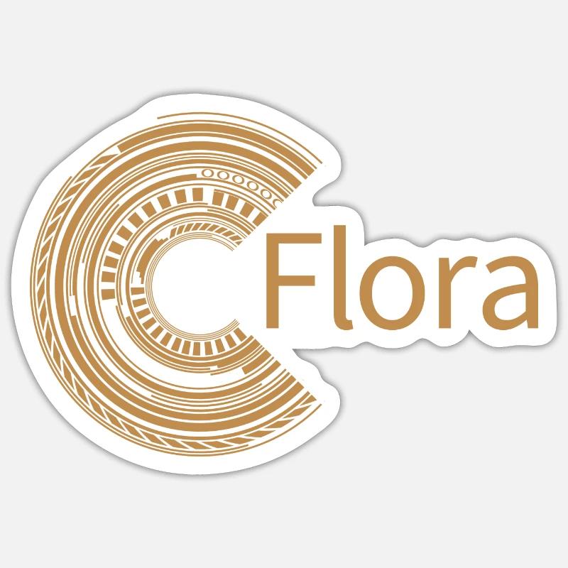 Pour Flora Sticker taille S (10 x 10 cm)