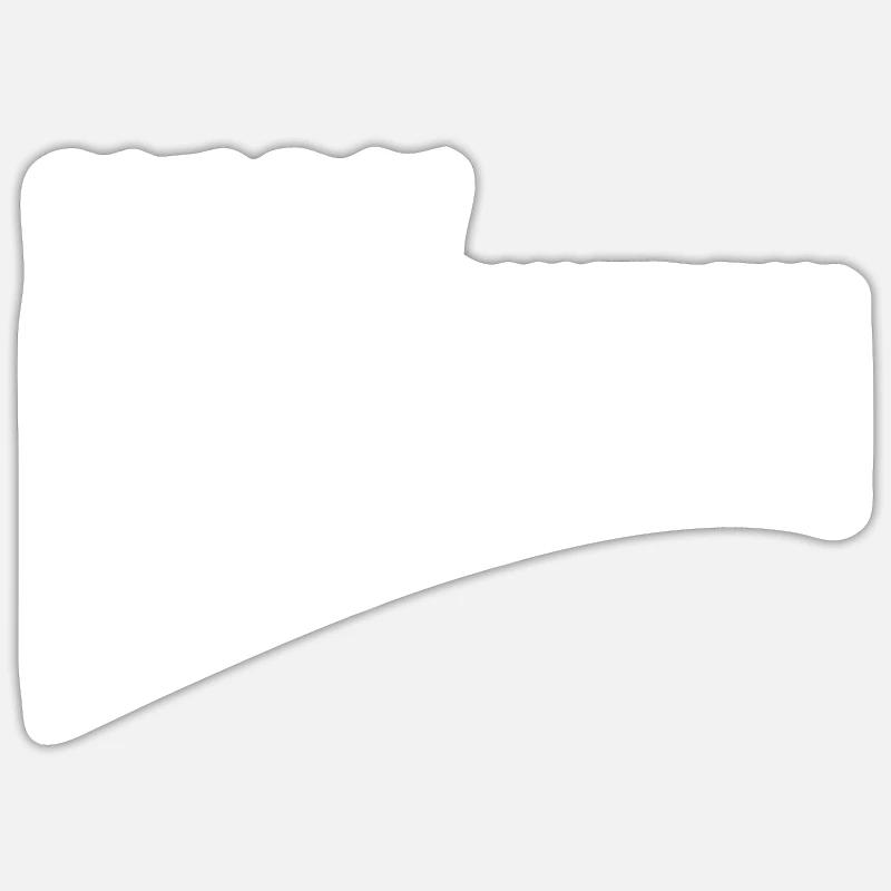 Bin da, kann losgehen - Sticker Größe S (10 x 10 cm) - Mattweiß