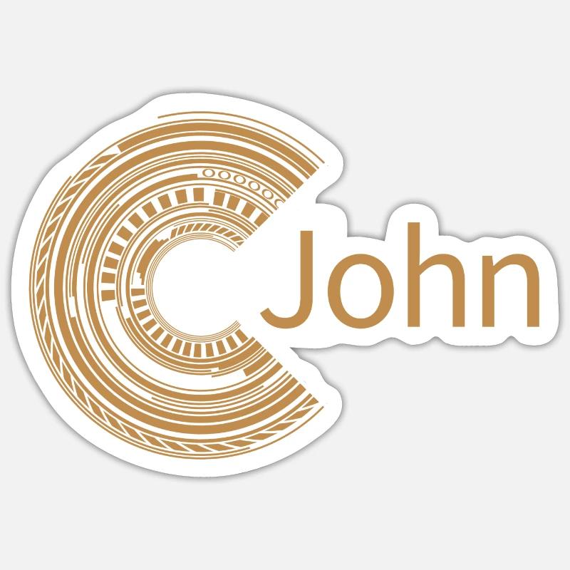 Für John Sticker Größe S (10 x 10 cm)