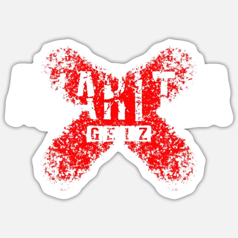 Avaritia - L’avarice - Sticker taille S (10 x 10 cm) - blanc mat