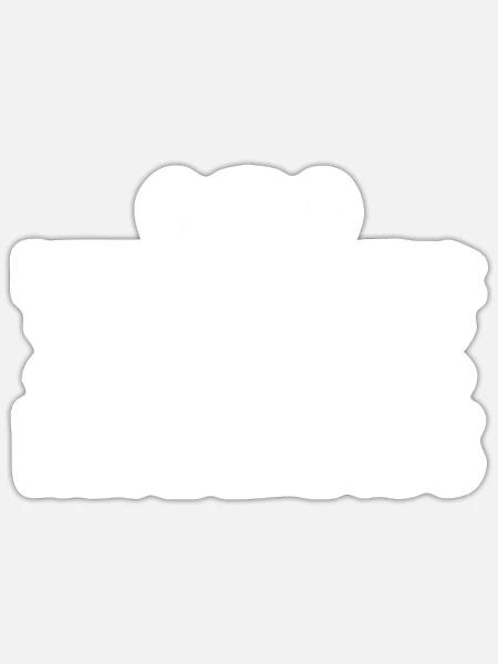 Maus Mäuse Rennmaus - Sticker Größe S (10 x 10 cm) - Mattweiß