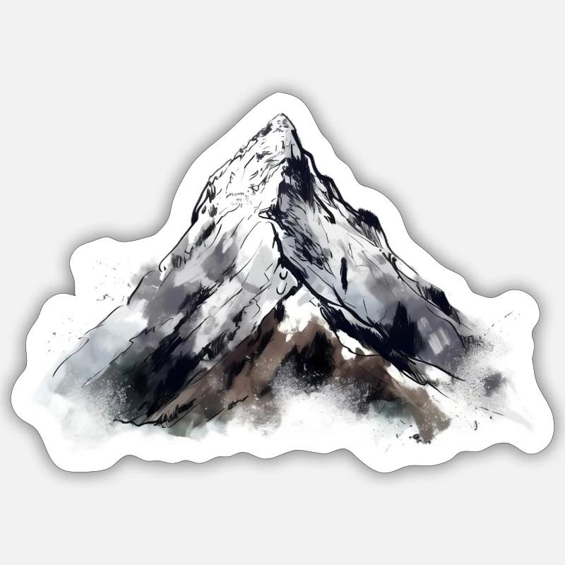 Mountains Sticker size S (10 x 10 cm)