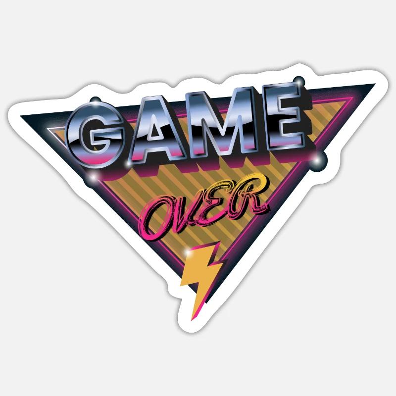 Game over Sticker size S (10 x 10 cm)