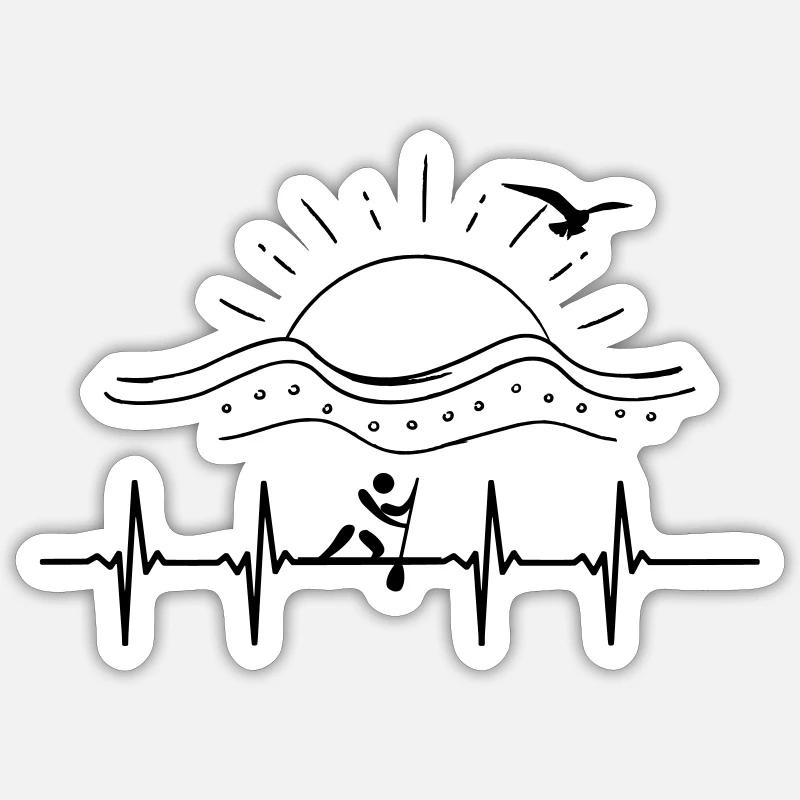 Conception de pagaie debout Pulse Sticker taille S (10 x 10 cm)
