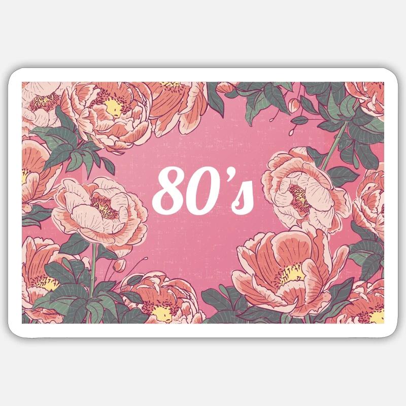 80's Sticker size S (10 x 10 cm)