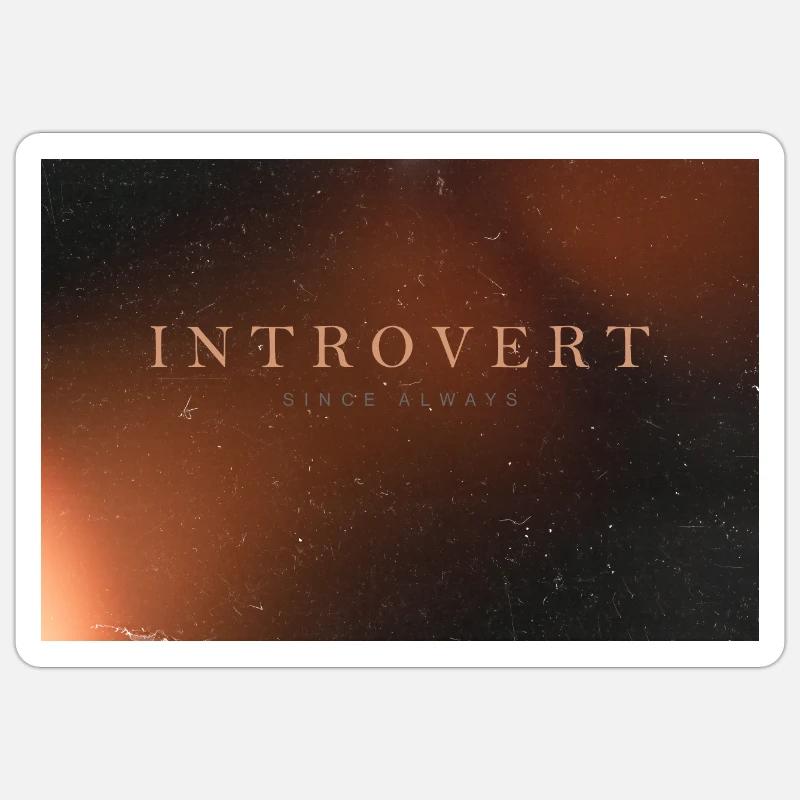 Visitor Introvert Sticker size S (10 x 10 cm)
