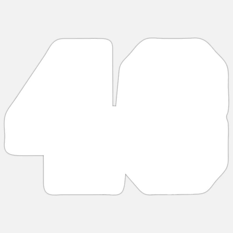 43 - Sticker taille S (10 x 10 cm) - blanc mat