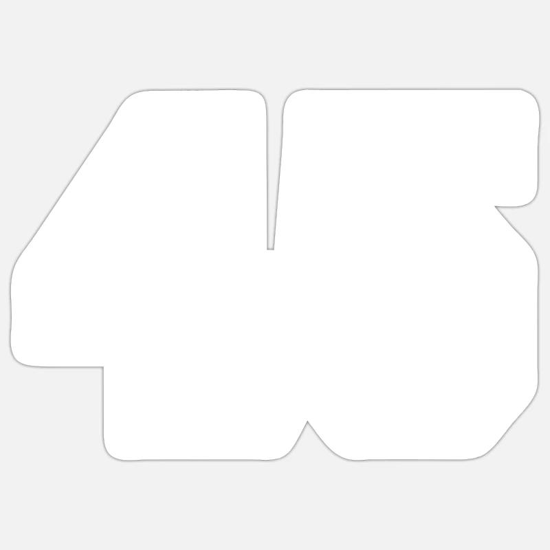 45 - Sticker size S (10 x 10 cm) - white matte