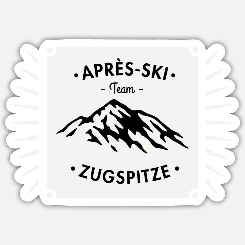 Après-Ski Zugspitze Sticker taille S (10 x 10 cm)