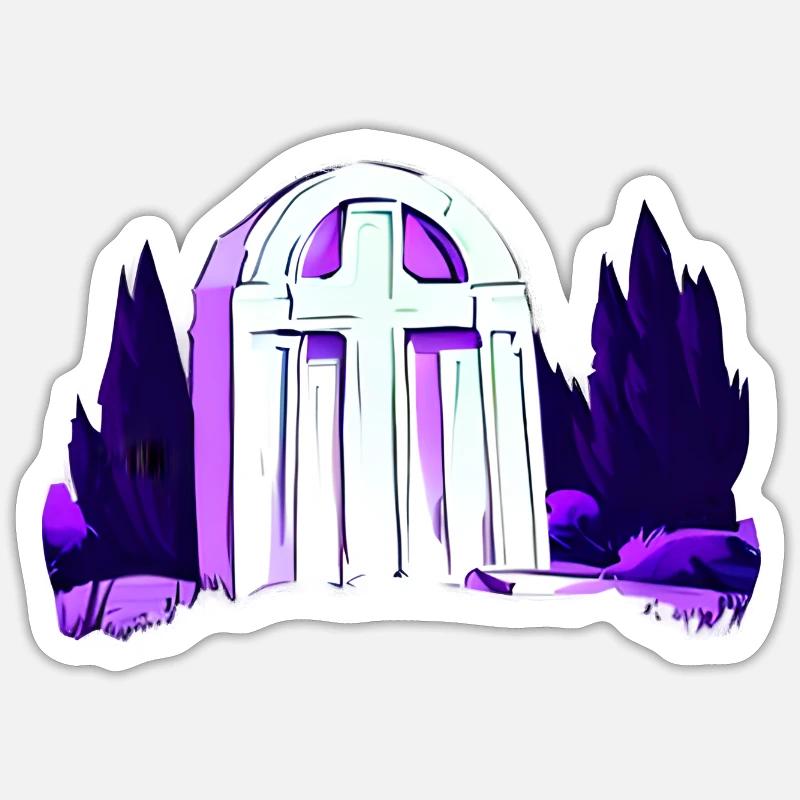 Tombe Sticker taille S (10 x 10 cm)