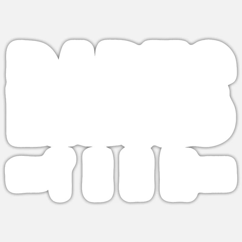 Équipe de fléchettes - Sticker taille S (10 x 10 cm) - blanc mat