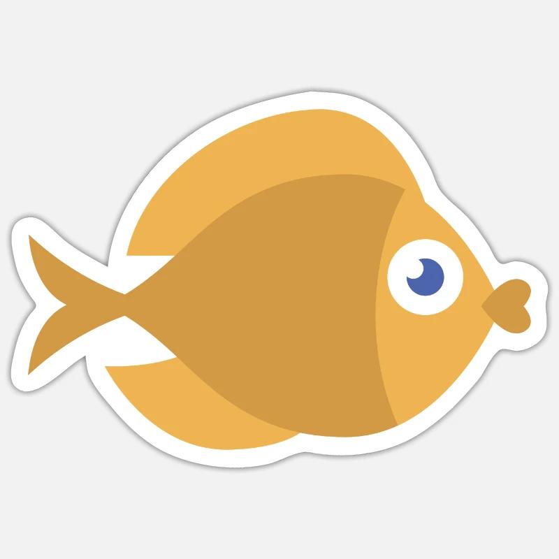 Meerestiere - Sticker Größe S (10 x 10 cm) - Mattweiß
