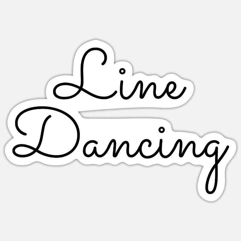 Dancing Dance Music - Sticker Größe S (10 x 10 cm) - Mattweiß