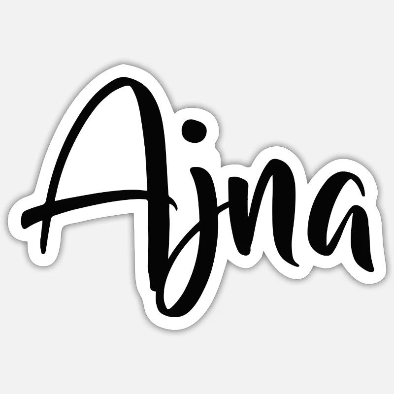 Ajna - Sticker size S (10 x 10 cm) - white matte