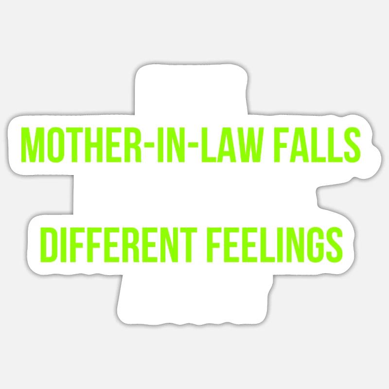 Schwiegermutter Spruch Englisch - Sticker Größe S (10 x 10 cm) - Mattweiß