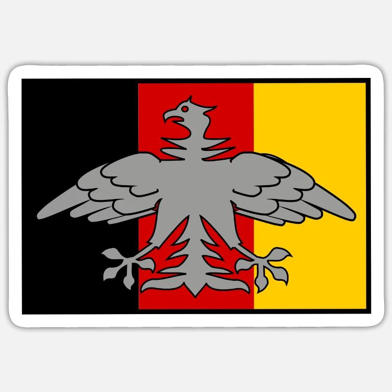 The eagle from Germany - Sticker size S (10 x 10 cm) - white matte
