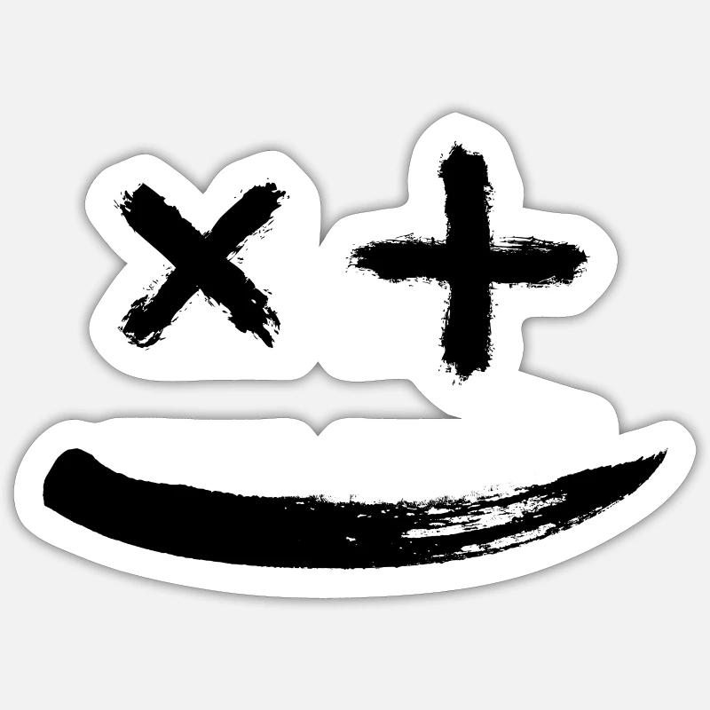 Souriez 4 vous - Sticker taille S (10 x 10 cm) - blanc mat